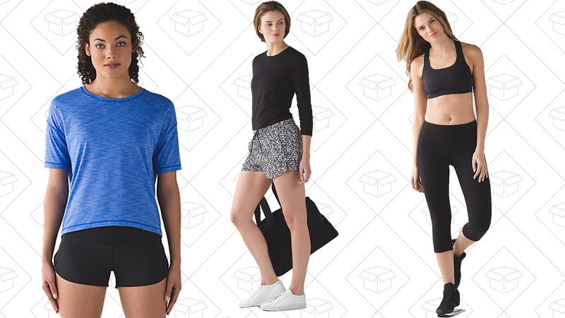 Run It Out Tee, $49 | Breakaway Short, $39 | Fast Lane Bra, $39